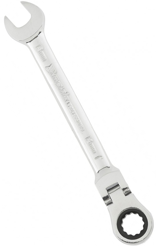 Ключ трещетка рожково-накидной, 13 мм MATRIX / ЕРМАК