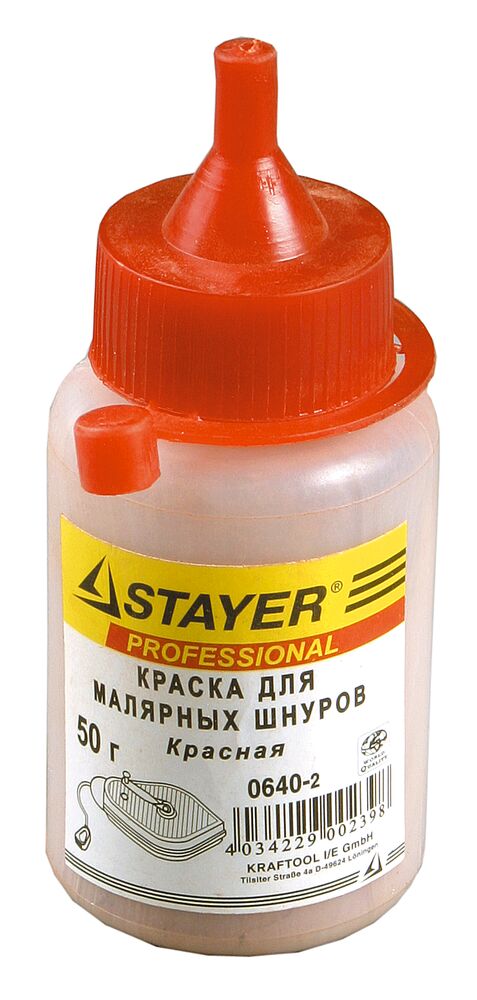 Краска для разметочных шнуров, КРАСНАЯ 50г.