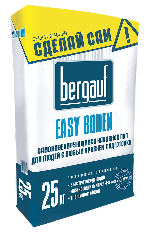 Наливной пол BERGAUF Boden Easy самонивелир. 25кг
