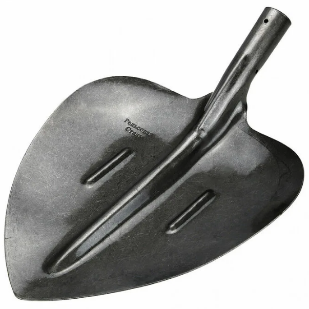 Лопата Щебеночная совк РЕЛЬСОВАЯ СТАЛЬ без черенка (черен 40)