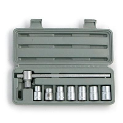 Набор головок, 8 предметов, 10-19 мм НИЗ / ЕРМАК