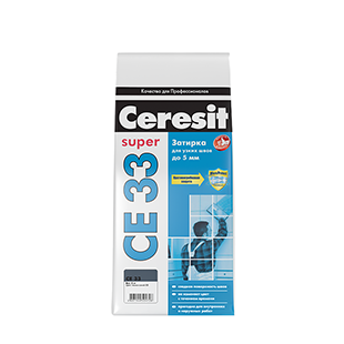 Затирка CERESIT CE33/2 2-5 мм белый 2кг