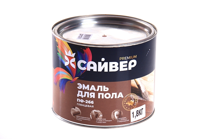 Эмаль ПФ-266 золотисто-коричневая, 1,8кг САЙВЕР