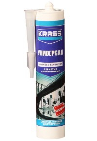 Герметик силикон Универ KRASS Коричневый, 300мл