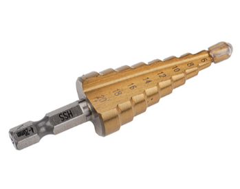 Сверло ступенчатое, d 4-20мм SPETSTEXNIK, HSS