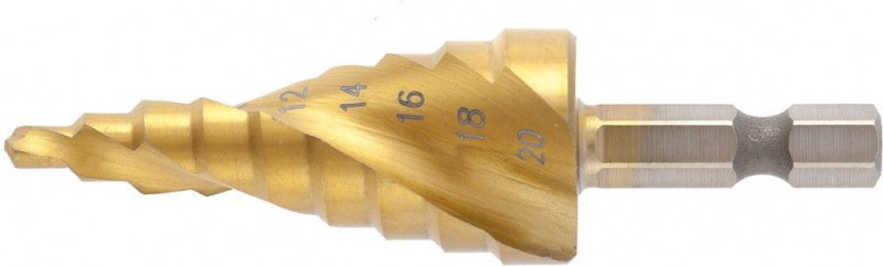 Сверло ступенчатое, d 6-30мм Matrix, по сталям, HSS