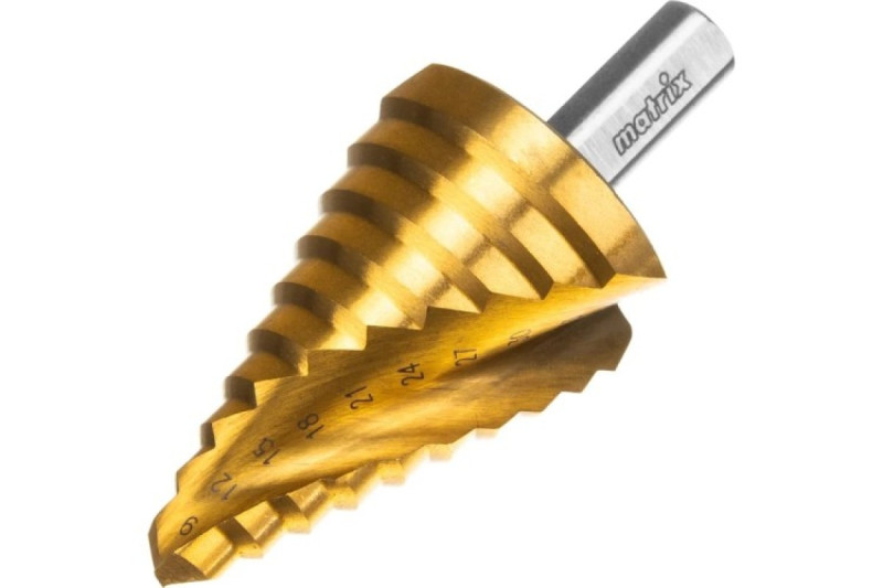 Сверло ступенчатое, d 9-36мм Matrix, по сталям, HSS