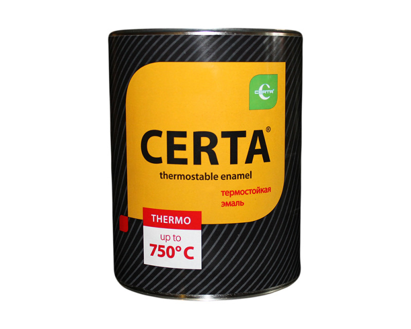 Краска термостойкая "Церта", 0,4л. серебр-серая, эмаль