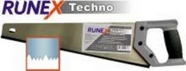 Ножовка Runex по дереву, средний зуб, поперек/вдоль, 400 мм