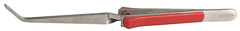Пинцет ЗУБР, нерж.сталь, монтажно-паячный,160 мм