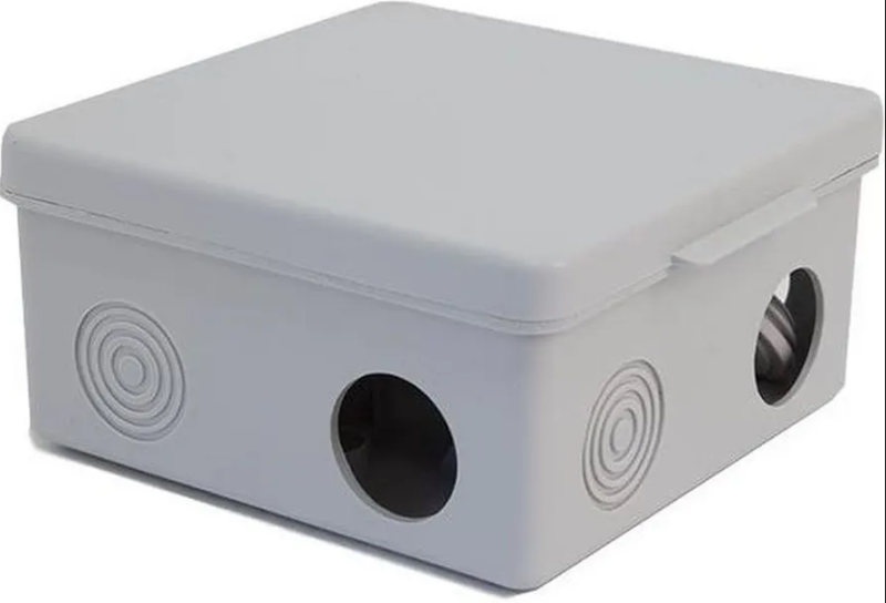 Коробка распред.100х100х50мм бел. крышка