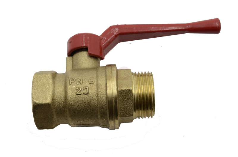 Кран шарнирный ДУ15 1/2" ш/г усил. Латунь