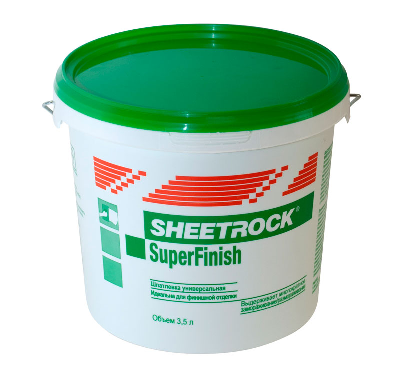 Шпаклевка готовая ШИТРОК Суперфиниш (5кг/3л) Sheetrock
