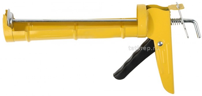 Пистолет для герметика полукорпусной STAYER, гладкий шток, 310 мм