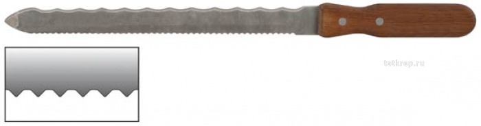 Нож для резки изоляционных плит, лезвие 280х25мм, нерж.