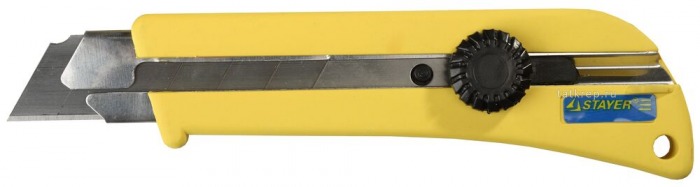 Нож STAYER PROFI с лезвием 25мм