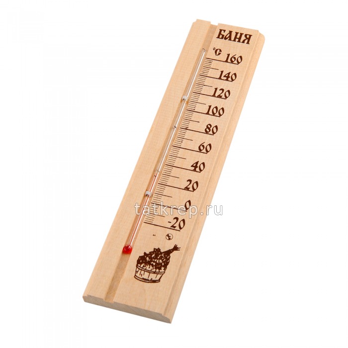 Термометр деревянный Сауна (0 +160) большой